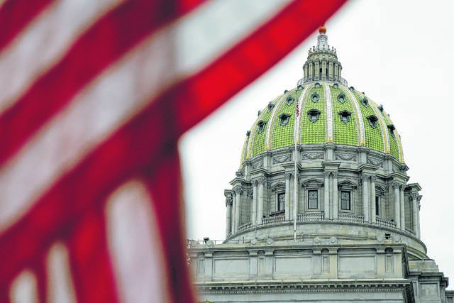 
			
				                                The Pennsylvania Capitol building in Harrisburg.
 
			
		