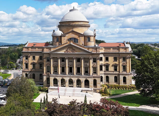 130083172_web1_CountyCourtHouse
The Luzerne County Courthouse is seen in a file photo. Luzerne County voters will be filling a majority of county council seats six of 11 in the Nov. 7 general election.
Times Leader file photo