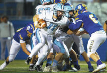 
			
				                                Dallas quarterback Brady Zapoticky runs the ball against Valley View in the first quarter of the District 2 Class 4A final.
                                 Fred Adams | For Times Leader

			
		