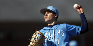 
			
				                                Dom Zangardi started on the mound for Dallas.
                                 Fred Adams| For Times Leader

			
		