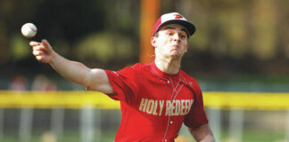 
			
				                                Holy Redeemer’s Cody Quaglia threw a complete game one-hitter against Lake-Lehman.
                                 Fred Adams | For Times Leader

			
		