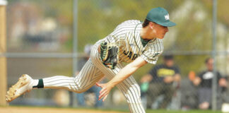 
			
				                                Wyoming Area starter Jacob Snyder pitched 6.2 innings with 13 strikeouts and combined with Alex Vacula to no-hit Lake-Lehman.
                                 Fred Adams | For Times Leader

			
		