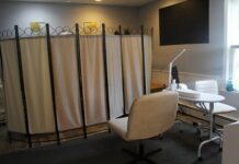 
			
				                                A peak inside Kaili’s LLC, a new salon in the Back Mountain, shows a manicure table as well as a privacy screen, for clients who come for waxing services.
                                 Margaret Roarty | Times Leader

			
		