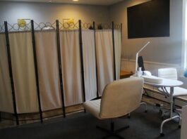 
			
				                                A peak inside Kaili’s LLC, a new salon in the Back Mountain, shows a manicure table as well as a privacy screen, for clients who come for waxing services.
                                 Margaret Roarty | Times Leader

			
		