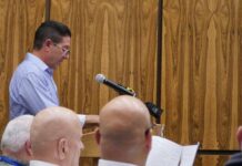 
			
				                                Sugarloaf Twp. resident John Zola urged Luzerne County Council on Tuesday to impose a southern county tax break moratorium, arguing the potential loss of additional customers could put pressure on PPL Electric Utilities to change the route of its planned 12-mile, 500kV transmission line cutting through Nescopeck, Black Creek, Sugarloaf and Hazle townships. The moratorium did not pass.
                                 Jennifer Learn-Andes | Times Leader

			
		