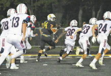 
			
				                                Lake-Lehman’s Jaydon Skipalis (34) runs away from a crowd of Nanticoke Area defenders on his way to a 39-yard touchdown on Friday night.
                                 Tony Callaio | For Times Leader

			
		