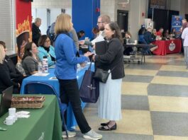 
			
				                                Geisinger recruiters interacted with job seekers at the Times Leaders career expo in April.
                                 Times Leader File Photo

			
		
