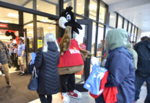 
			
				                                Wally the Wawa mascot greets people arriving at the new Wawa in Dallas Twp.
                                 Mark Moran | For Times Leader

			
		