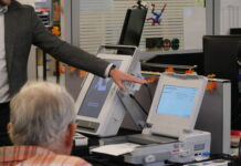 
			
				                                Hart InterCivic representatives demonstrate their voting equipment in a September session before the county agreed to lease it for elections starting in 2026. The county has learned the new system is still awaiting required state certification, which means the county will have to temporarily use the companys previously certified version in the May 19 primary election.
                                 File photo

			
		