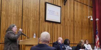 
			
				                                Luzerne County Manager Romilda Crocamo delivered her annual state of the county report during Tuesdays County Council work session.
                                 Jennifer Learn-Andes| Times Leader

			
		