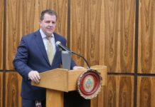 Luzerne County DA: fentanyl declining, meth ‘way up’
Luzerne County District Attorney Sam Sanguedolce prepares to deliver his annual report to County Council in the courthouse last week.
Jennifer Learn-Andes | Times Leader File Photo