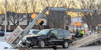 
			
				                                A traffic signal was knocked out of service when two vehicles collided in January 2025 at Hazle Street and South Pennsylvania Avenue in Wilkes-Barre. Luzerne County recently completed a 218-page, grant-funded assessment of roadway safety concerns and how to address them.
                                 Ed Lewis | Times Leader file photo

			
		