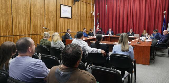 132244501_web1_opioid1
Luzerne Countys Commission on Opioid Misuse and Addiction Abatement discussed four requests for county opioid litigation settlement funds on Wednesday, including one for $2 million.
Jennifer Learn-Andes | Times Leader