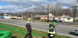 
			
				                                Contractors have started adding a rain garden in front of Luzerne Countys Operations Building on Wyoming Avenue in Wyoming.
                                 Submitted photo

			
		
