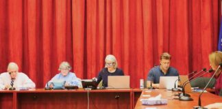 
			
				                                Luzerne County Election Board members received an update Wednesday on preparations for the May 19 primary. The board members, from left: Albert Schlosser, Audrey Serniak, Chairwoman Christine Boyle, Vice Chairman Rick Morelli, and Roxanne Arreguin.
                                 Jennifer Learn-Andes | Times Leader

			
		