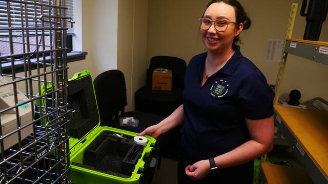132340743_web1_emily
Luzerne County Election Director Emily Cook prepared an electronic poll book for Tuesdays primary election in a storage room at the countys Penn Place Building in Wilkes-Barre last week.
Jennifer Learn-Andes | Times Leader