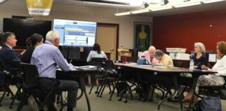 
			
				                                During Fridays post-election adjudication, Luzerne County Election Bureau representatives, at left, presented recommendations to the county Election Board, at right, on which provisional ballots and flagged mail ballots should be accepted and rejected.
                                 Jennifer Learn-Andes | Times Leader

			
		