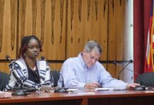 One Luzerne County ethics complaint closed, and three awaiting processing
Luzerne Countys Ethics Commission voted Tuesday to appoint citizen members Mike Attanasio, at right, as commission chair and Adiel Tyson, at left, as commission vice chair.
Jennifer Learn-Andes | Times Leader