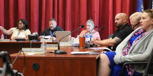 <p>Luzerne County Council members listen to public comment on a proposed anti-discrimination ordinance on Thursday.</p>
<p>Jennifer Learn-Andes | Times Leader</p>