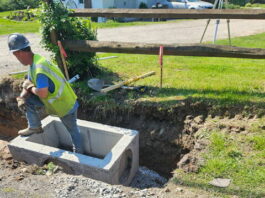 
			
				                                Drainage work is underway to reduce water pooling on Luzerne County-owned Broadway Road in Ross Township. This project will also include roadway base repairs and paving, and the addition of bike lanes on both sides of the road, a county update said.
                                 Submitted photo

			
		